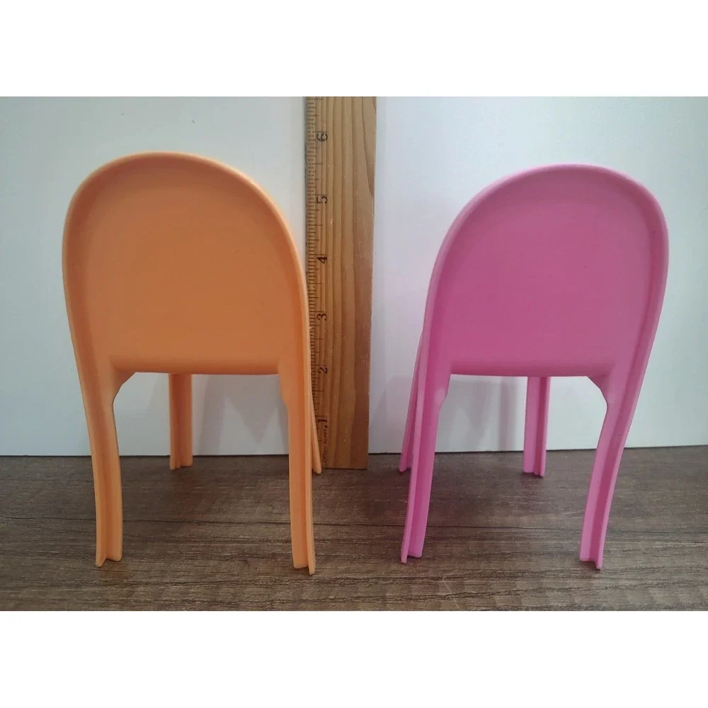 Barbie Dream House Pink Orange Chair Replacement Lot Of 2 Mattel